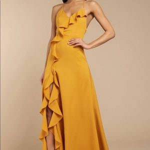 Mustard Formal Dress